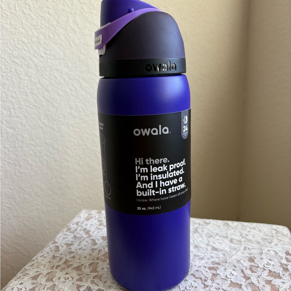 NWT- Owala “Twilight Zone” Purple 32oz  Insulated Water Bottle